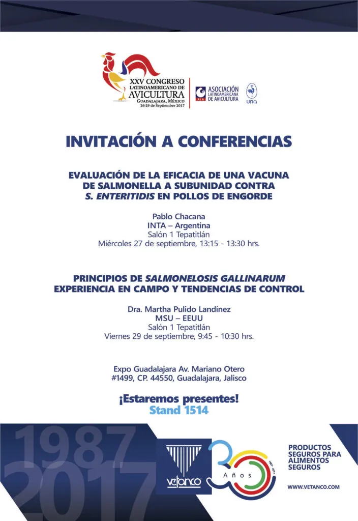 Vetanco en el Congreso Latinoamericano de Avicultura 2017