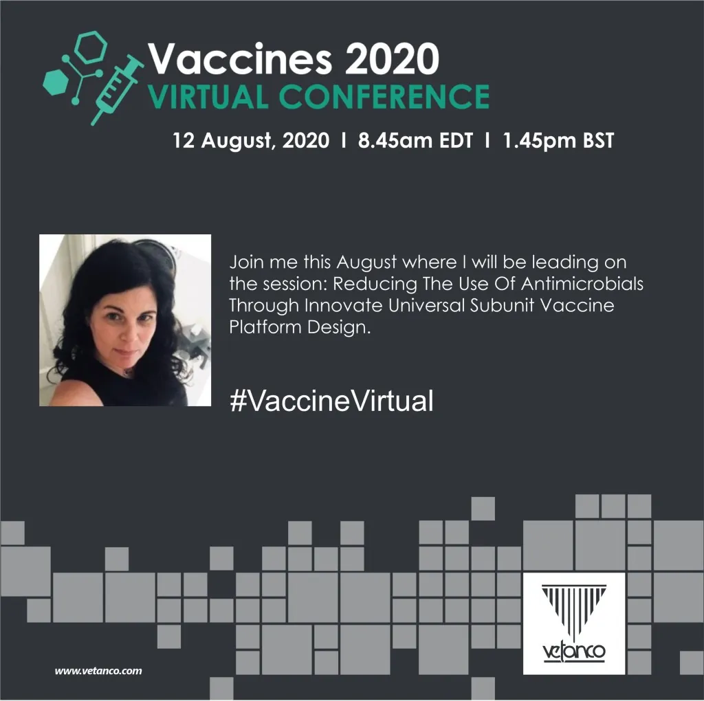 Sherry Layton, Vetanco USA, Inc. CSO, invitada a exponer en Vaccines 2020