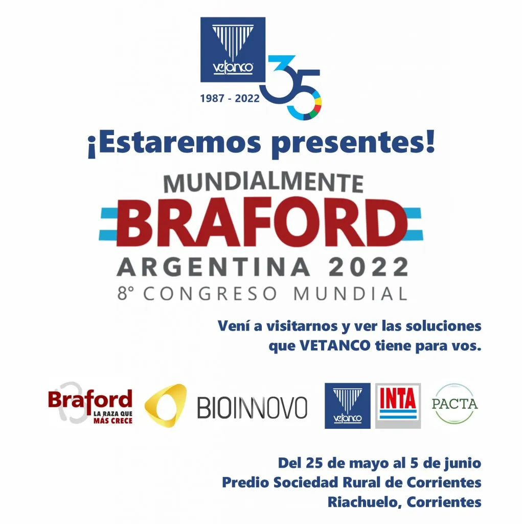 Vetanco presente en el 8° Congreso Mundial de Braford